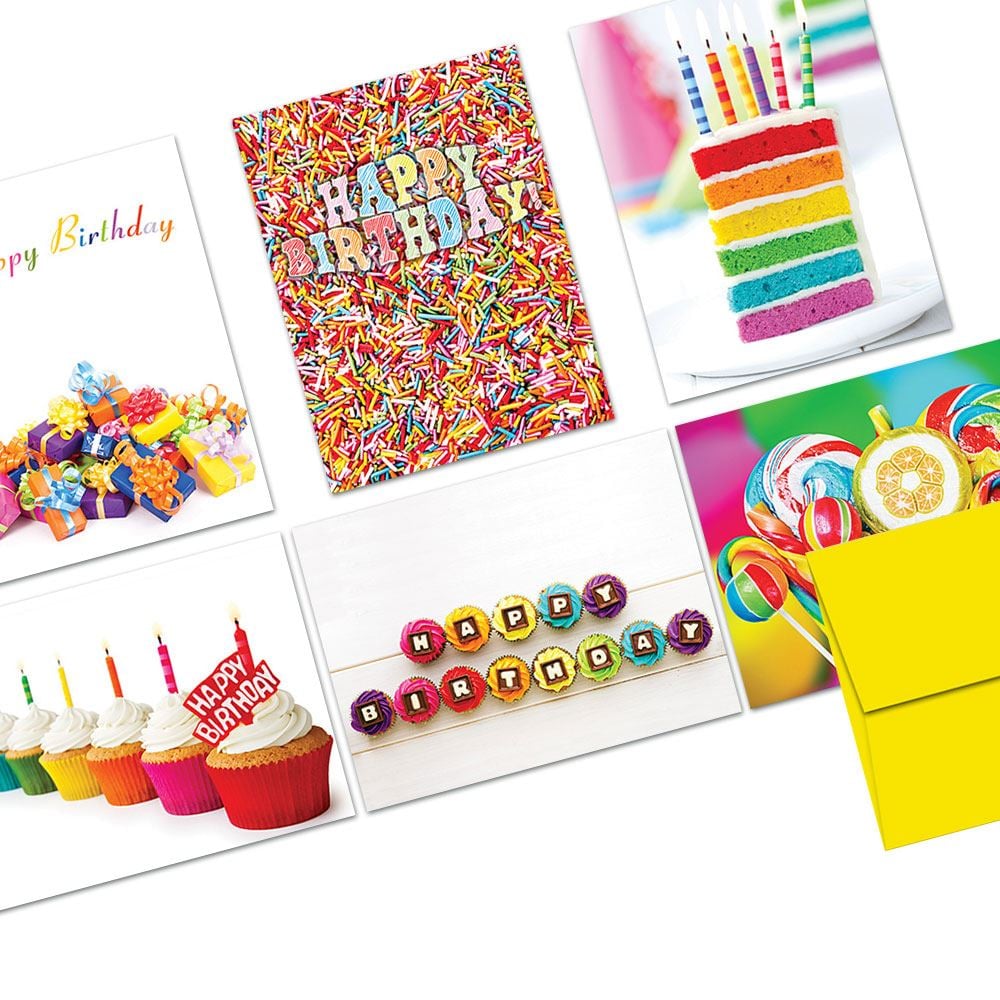 Colorful birthday set