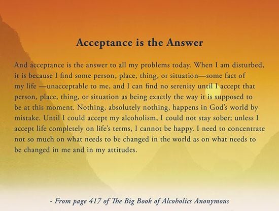 Picture of Acceptance is the Answer