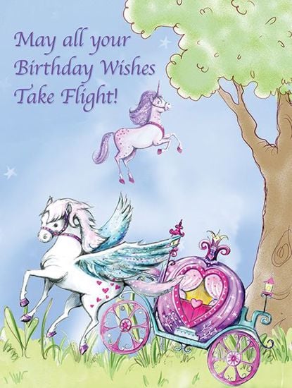 Picture of Birthday Pegasus and Carriage