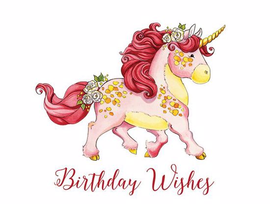 Picture of Birthday Wishes Unicorn