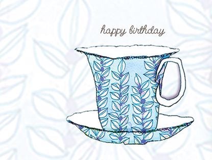 Picture of Blue Floral Teacup