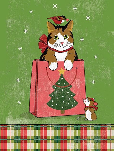 Picture of Cats in Gift Bag