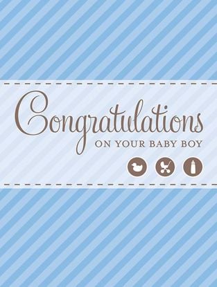 Picture of Congratulations on Your Baby Boy