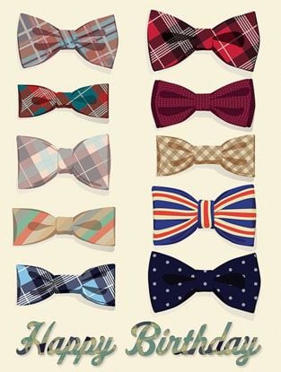 Picture of Dapper Bow Tie Birthday
