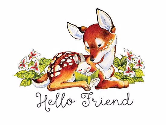 Picture of Deer Hello Friend
