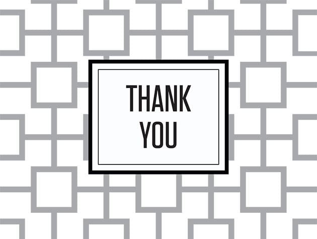 Picture of Geo Tile 'Thank You' Smoke