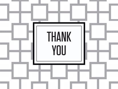 Picture of Geo Tile 'Thank You' Smoke