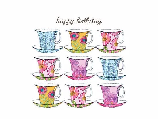 Picture of Happy Birthday Teacups
