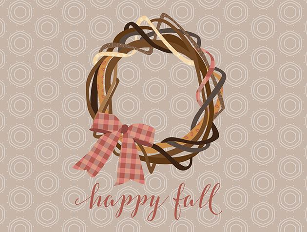 Picture of Happy Fall Wreath