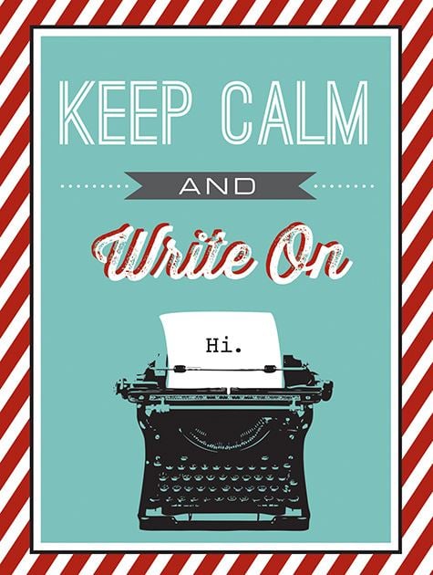 Picture of Keep Calm and Write On