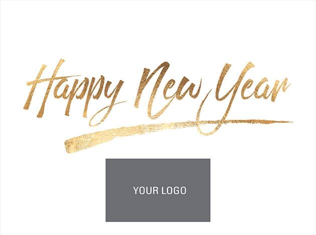 Picture of New Year Wishes in Gold - Logo