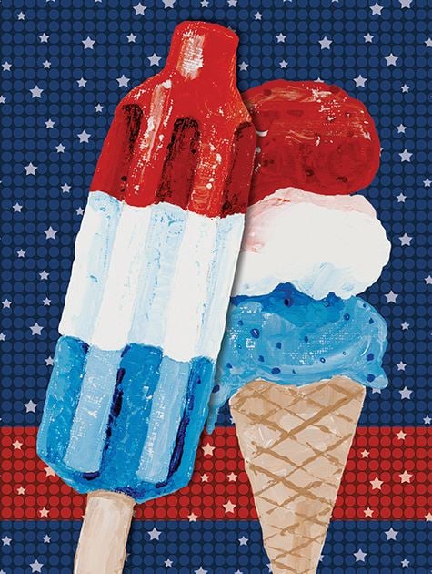 Picture of Patriotic Popsicle and Ice Cream