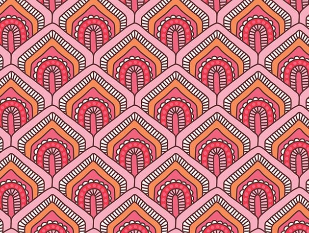 Picture of Pink and Orange Motif