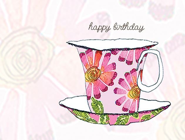 Picture of Pink Floral Teacup