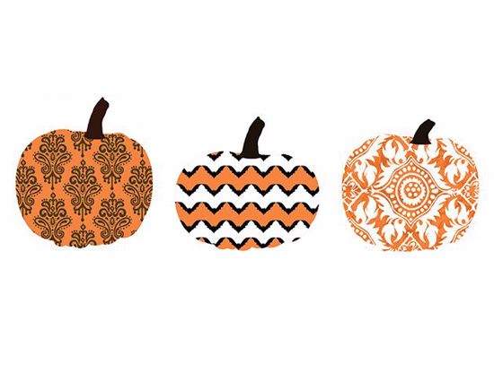 Picture of Plump Patterned Pumpkins
