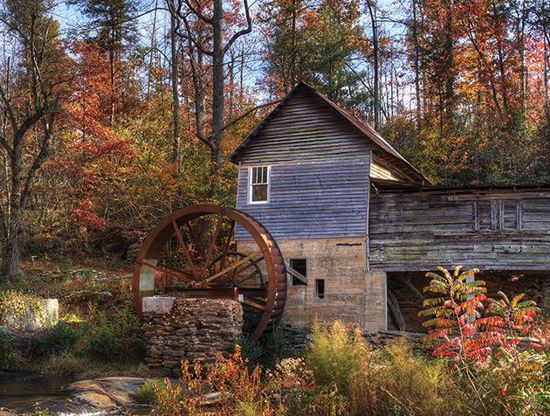 Picture of Rustic Mill in Fall