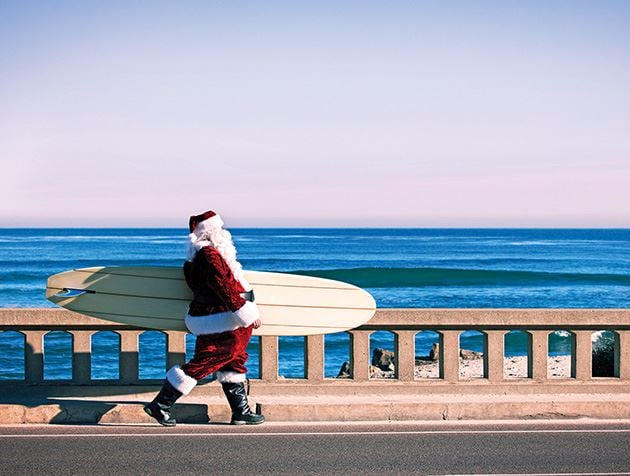 Picture of Santa on the Boardwalk