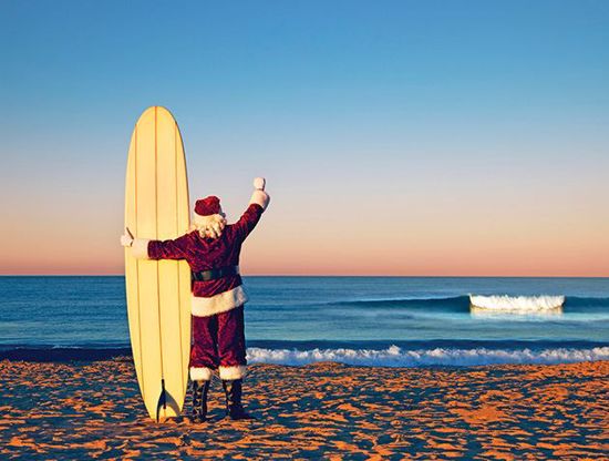 Picture of Santa on the Shore