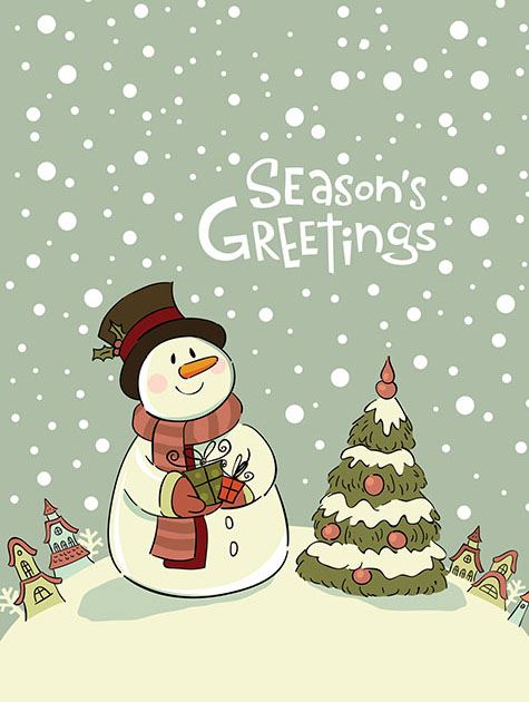 Picture of Snowman Greetings