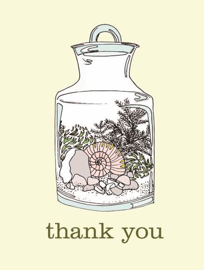 Picture of Terra Apothecary Jar Thank You