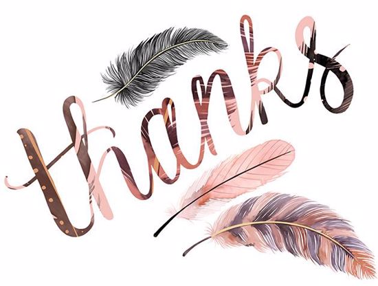 Picture of Thanks in Feathers