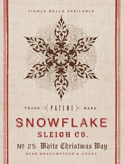 Picture of Vintage Burlap Snowflake