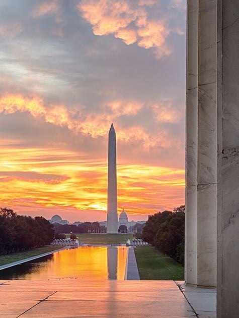 Picture of Washington DC at Sunset