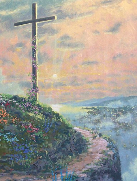 Picture of Cross & Wildflowers