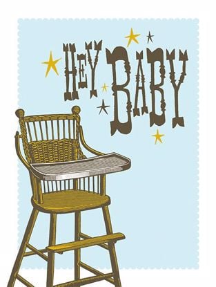 Picture of Blue Hey Baby Highchair