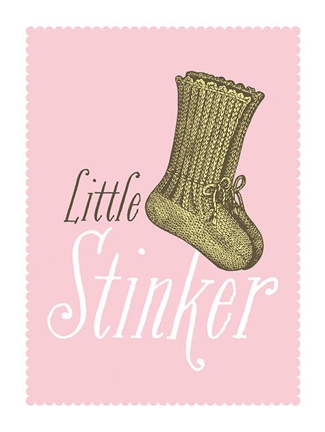 Picture of Pink Little Stinker Baby Sox