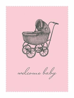 Picture of Pink Welcome Baby Pram
