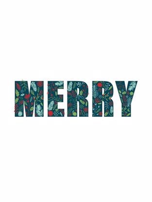 Picture of Festive Merry Motif